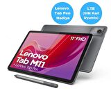 Lenovo Tab M11 TB330XU 11" 4GB 128GB WUXGA Wifi + LTE Tablet ZADB0231TR Lenovo Tab Pen Hediyeli (Sim Kart Uyumlu)