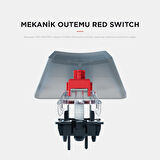 Rampage Yoru Mini Pro 2.4ghz+BT5.0+Type-C Bağlantı Red Switch RGB Mekanik Gaming Oyuncu Klavye Q Tr