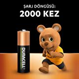 Duracell Şarj Edilebilir AA 1300mAh Piller, 2 Li Paket x2 (4 Adet)