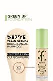 Flormar Green Up Kremsi Dokulu & Mat Bitişli (SOĞUK ALT TON) Vegan Fondöten