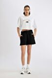 DeFactoFit Oversize Geniş Kalıp Sporcu Şort B8975AX24SMBK81