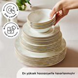 Karaca Elegance Bone Siena 53 Parça 12 Kişilik Yemek Takımı Gold