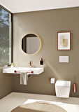VitrA Metropole 7672B003-7211 Rim-ex Asma Klozet, Termostatik Ara Musluklu, 56 cm, Beyaz
