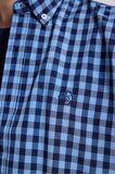 Ds Damat Slim Fit Mavi Pamuk Karışımlı 2'Li Bisiklet Yaka Triko Ve Gömlek 1HC0206EKBN01