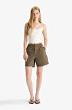 Coool Normal Bel Kısa Paça Gabardin Şort