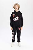 DeFacto Erkek Çocuk NBA Miami Heat Kapüşonlu Kalın Sweatshirt B4799A823WNBK81