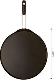 Karaca Mutfaksever Biogranit Gözleme Ve Lavaş Tavası 34 Cm Black