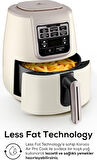 Karaca Air Pro Cook Xl 2 In 1 Konuşan Airfryer Fritöz Iconic Beige 4 Kişilik