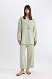 DeFacto Harem Keten Karışımlı Pantolon B7506AX24SPGN1156
