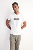 DeFactoFit Esnek Kumaş Slim Fit Dar Kesim Bisiklet Yaka Baskılı Sporcu Kısa Kollu Tişört D7811AX25SPWT34