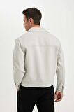 DeFacto Relax Fit Ceket Mont Polo Yaka Çıtçıtlı Cepli Astarlı C0620AX24SPGR296