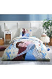 Özdilek Frozen Winter Tek Kişilik Disney Lisanslı Lastikli Fitted Çarşaf Çocuk Nevresim Takımı