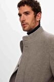 Ds Damat Regular Fit Gri Kaşe Kaban 5HF08ORT10002 5HF08ORT10002