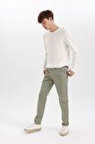 DeFacto Jogger Pantolon Cepli Basic Düz Modal Dar Paça B2155AX23AUKH483