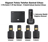 Gigaset C530 IP 5 Dahili Dect Telsiz Kablosuz Telefon Santrali