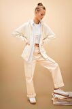 DeFacto Gabardin Pantolon Straight Fit Standart Boy Yüksek Bel Kargo Cepli B0625AX24SPBG359