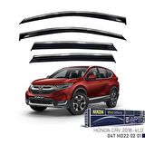 Honda CR V Niken Kromlu Cam Rüzgarlığı 4lü Set 2018 ve Üstü