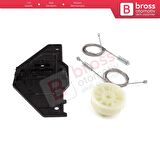 Peugeot Partner Citroen Berlingo MK2 B9 2008-2018 9222EQ İçin Elektrikli Ön Sağ Cam Kriko Tamir Seti