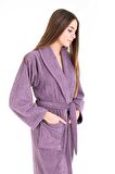  Hidrofil Soft Kadın Bornoz - Mor