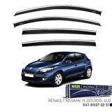 Renault Megane 3 Niken Kromlu Cam Rüzgarlığı 4lü Set 2011 2015