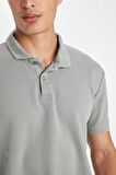 DeFacto Regular Fit Basic Düz Kısa Kollu Polo Tişört D4814AX24SMGR67