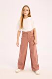 Kız Çocuk Wide Leg Geniş Paça Pamuklu Pantolon