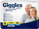 Giggles Hasta Bezi Yetişkin Bel Bantlı Tekstil Yüzey Küçük - Small (S) 30 Adet Tekli P