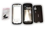 Nokia C6-00 Kasa Kapak Nokia C6-00 Siyah Renk Orta Kasa Ön Kapak Arka Kapak Tuş Takımı