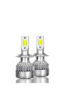 H4 Led Xenon Şimşek Etkili C6 Marka 10800 Lm 6000k Şimşek Etkili Led Xenon Beyaz Renk Yanar