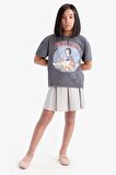 Kız Çocuk Sweatshirt Kumaşı Etek