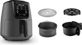 Karaca Air Pro Cook 3 In 1 Xl Ev Yemeği, Közleme, Sulu Yemek Tencereli Airfryer Fritöz Space Gray 4 Kişilik
