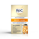 Roc Multi Correxion Revive Glow Night Serum Cildi Aydınlatıcı Kapsül Serum 30lu Kapsül