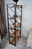 GD Furniture Metal Kasa Kitaplık Atlantik Çam