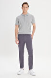 Erkek Antrasit Kanvas Slim Fit Dar Kesim 5 Cep Esnek Pantolon