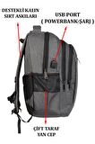 Case Club Laptop Sırt Çantası 14"inç-15,"inç-16" inç Macbook Uymlu Darbe Emici Koruma Su Geçirmez Kumaş