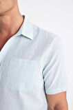 DeFacto Regular Fit Yazlık Polo Yaka Basic Düz Kısa Kollu Gömlek D4497AX24SMTR284