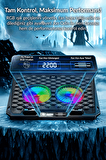 Juo Odin RGB Işıklı Gaming 2200RPM Çift Fan LED Display Laptop Notebook Soğutucu Stand