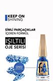 Flormar Glitter Yarı Transparan & Parlak Bitişli Simli Oje