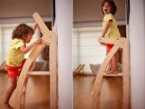 Montessori Öğrenme Kulesi | Katlanabilir Özellikli Yardımcı Kule | Ahşap Yardımcı Kule