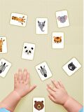 Zeka Kartları Eşleştirme Oyunu Sevimli Hayvan Hafıza Kartı Ahşap Eğitici Puzzle Oyuncak (5,5X7,5 Cm)