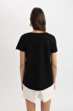 DeFacto Regular Fit V Yaka Basic Kısa Kollu Tişört K1507AZ24SMBK81