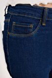 DeFacto Jegging Yüksek Bel Bilek Boy Dar Paça Basic Düz Jean Pantolon B7498AX24AUNM34