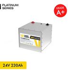 24V 230Ah LiFePO4 Platinum Series Bluetooth'lu Lityum Demir Fosfat Akü 