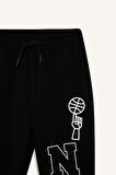 Erkek Çocuk NBA Wordmark Beli Lastikli Eşofman Altı