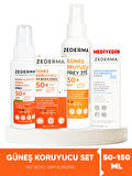 Güneş Koruyucu Set: Güneş Koruyucu 50ml Krem +150 ml Sprey +75 ml Bebek Sprey + Nemlendirici Krem