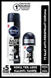 Nivea MEN Erkek Sprey Deodorant Black&White Invisible Original 150ml ve Mini Roll-on 25ml, 72 Saat Koruma