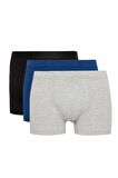 DeFacto Regular Fit 3'lü Boxer C6556AX24CWBK81