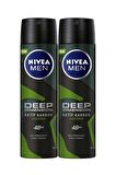 Nivea Men Erkek Sprey Deodorant Amazonia 150ml, 48 Saat Anti-perspirant Koruma, Ter Karşıtı, X2 Adet