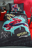 Özdilek Spiderman Street Tek Kişilik Disney Lisanslı Lastikli Fitted Çarşaf Çocuk Nevresim Takımı