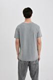 DeFacto Regular Fit Bisiklet Yaka Basic Düz Kısa Kollu Tişört B3491AX24SPGR367